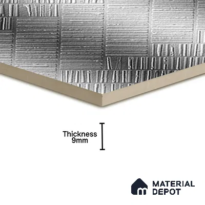 Highlighter Tiles  Tile TL 07255 D Roxy 8002 GLM (Silver) 1 ft x 1 ft Ceramic Matte Finish - 9 mm  | 2 mm Spacer is Mandatory (Sample)